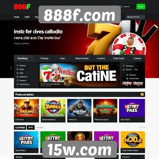 Interface do usuário do site 888f.com é intuitiva